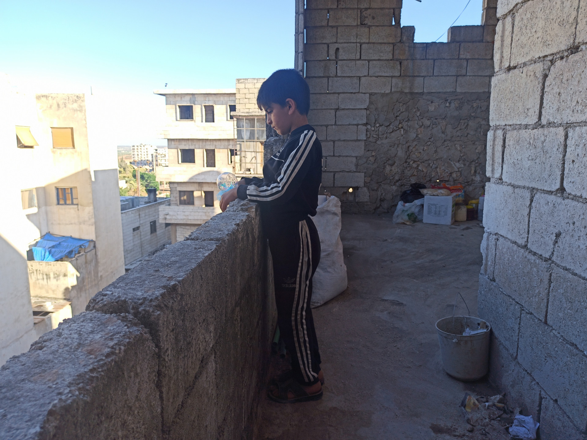 A widow and her kids living in an uninhabitable environment