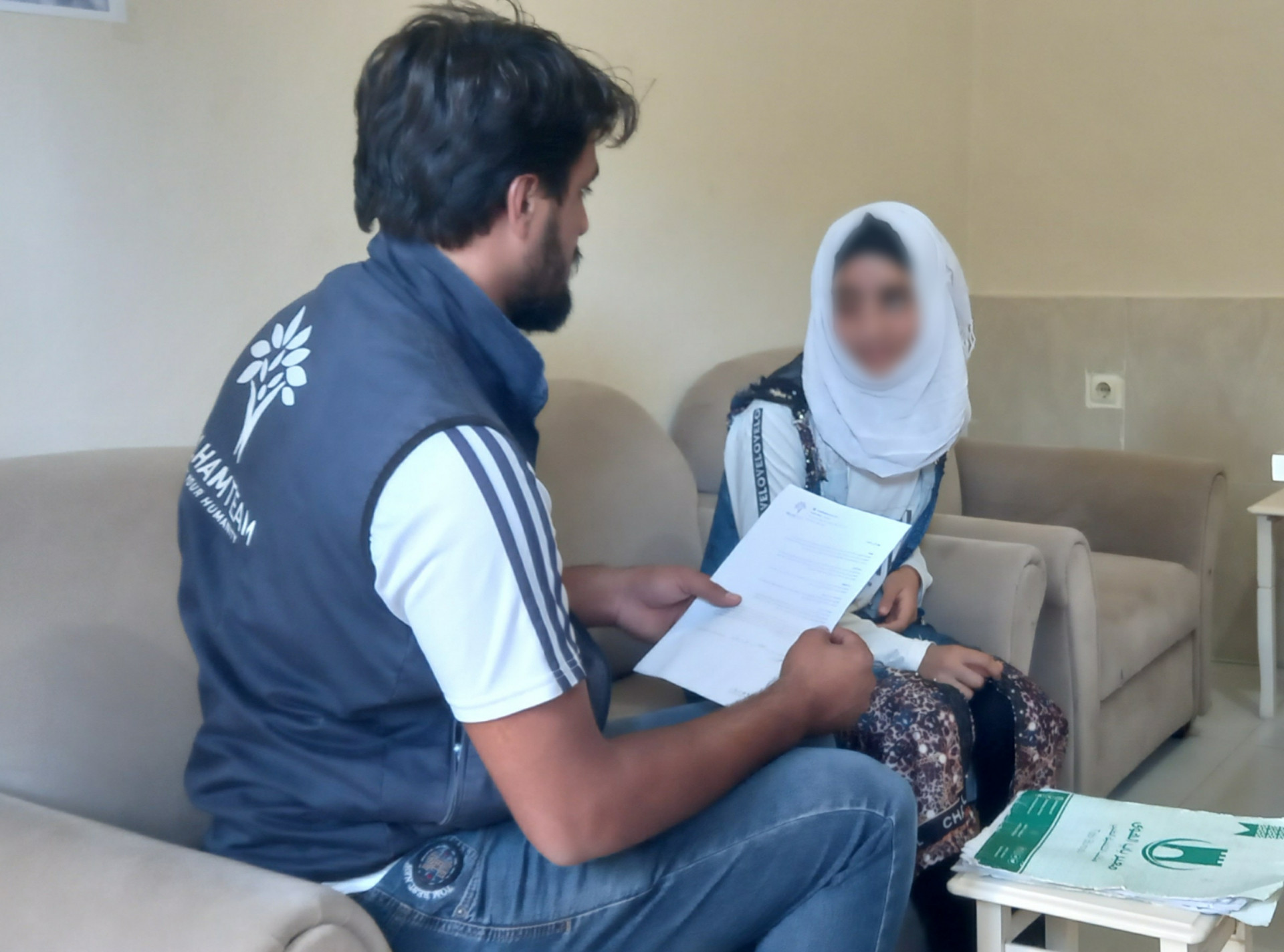 Ghufran of a girl who was treated in Turkey after an injury, and she needs your help to complete her treatment