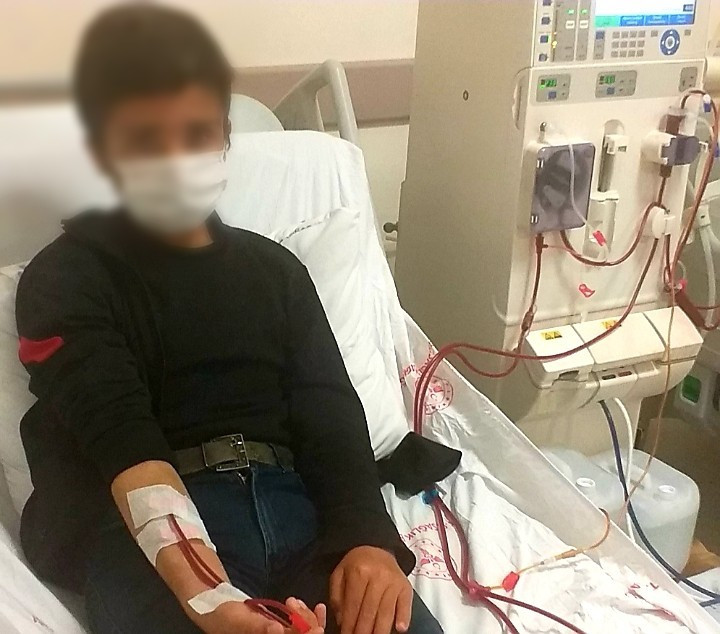 A sick young man in need of medications!