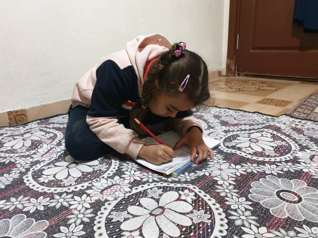 Raneem is an orphan girl from Aleppo