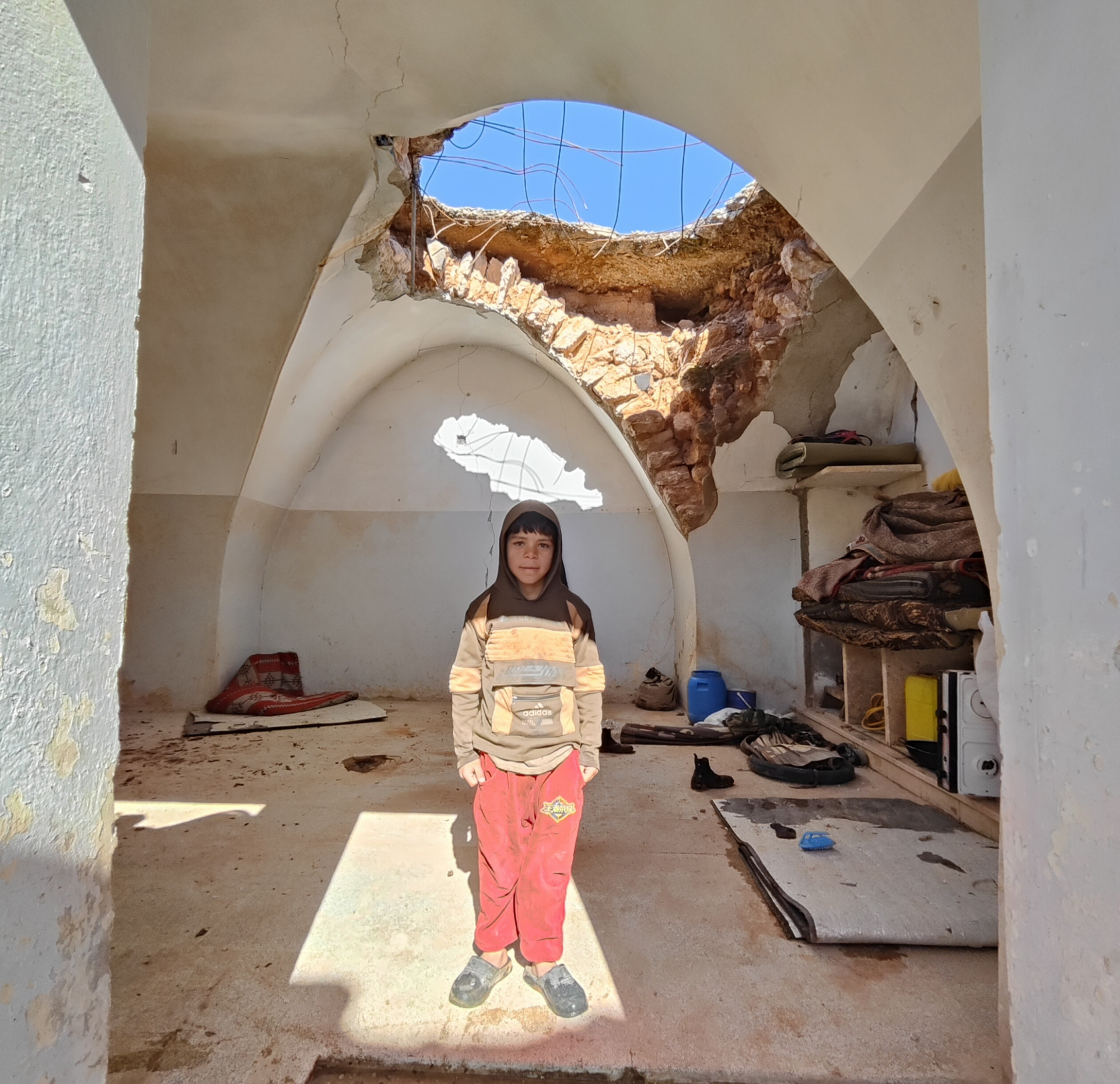 A Collapsing Roof Over Frightened Children