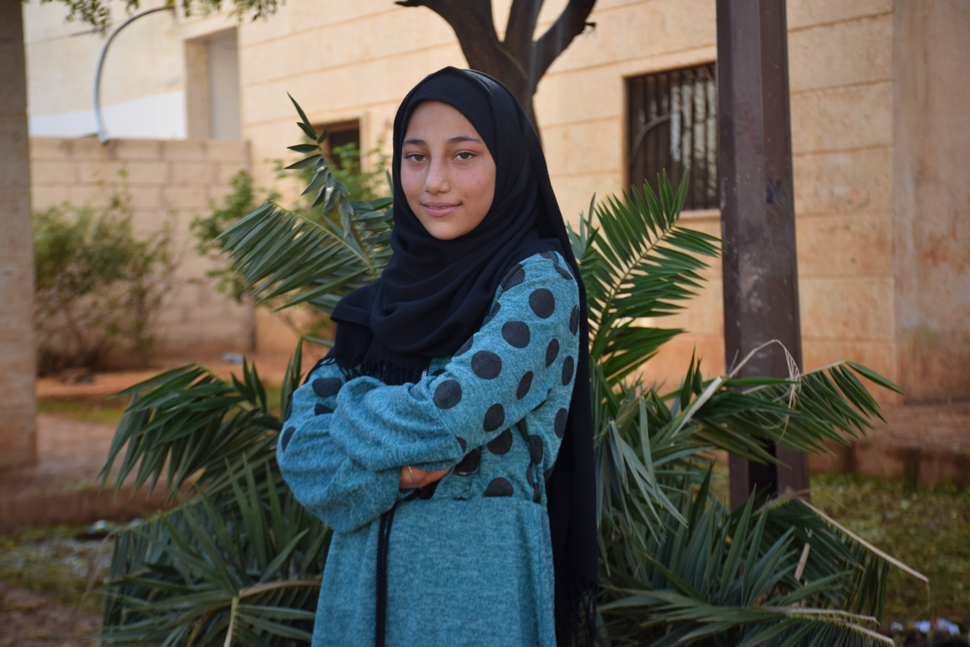 Aya une enfant orpheline de la campagne de Hama