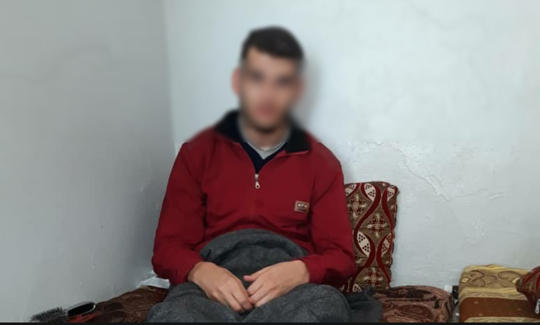 An adult man has paraplegic