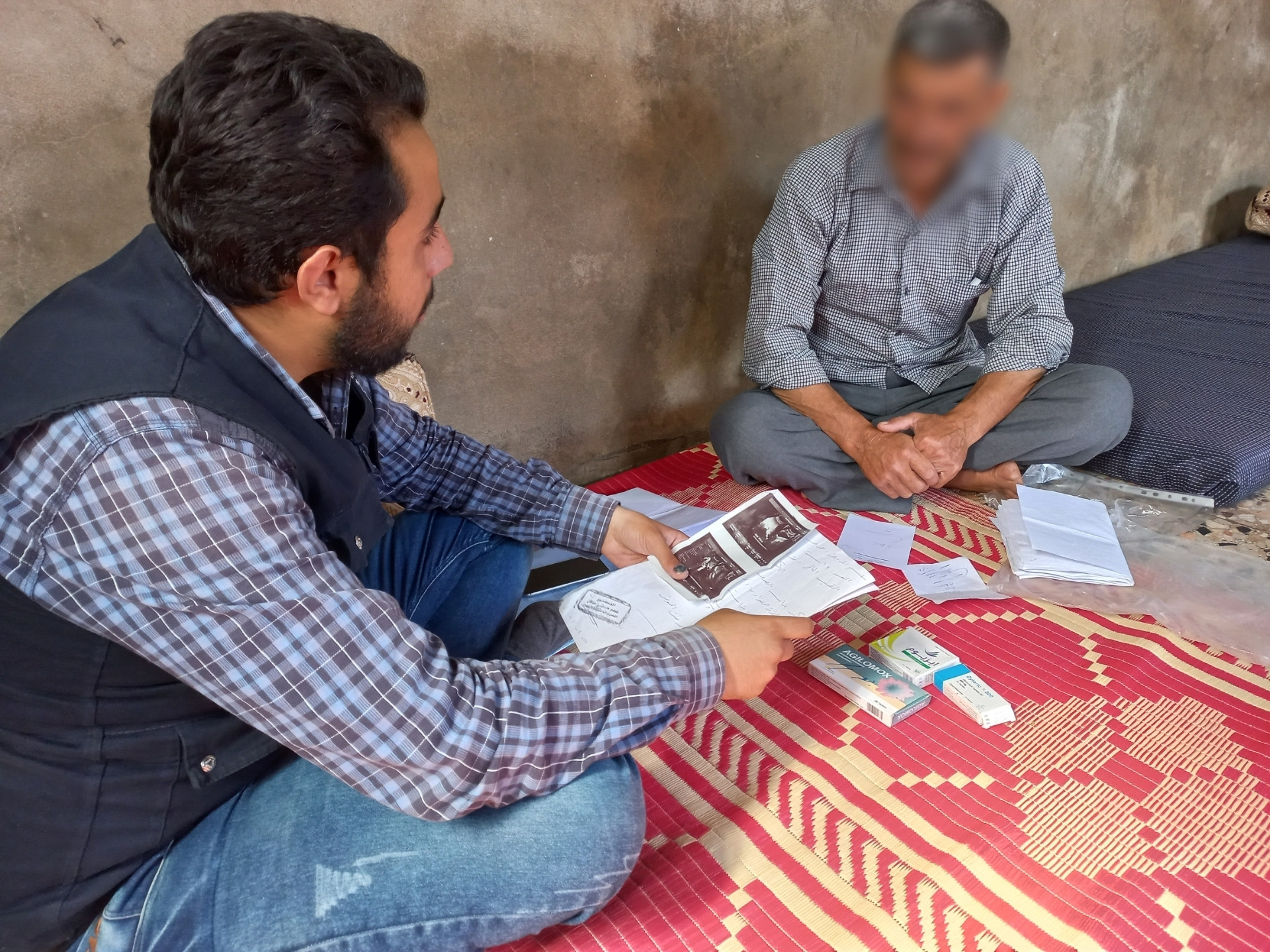 Displaced and cancer patient, he needs you!