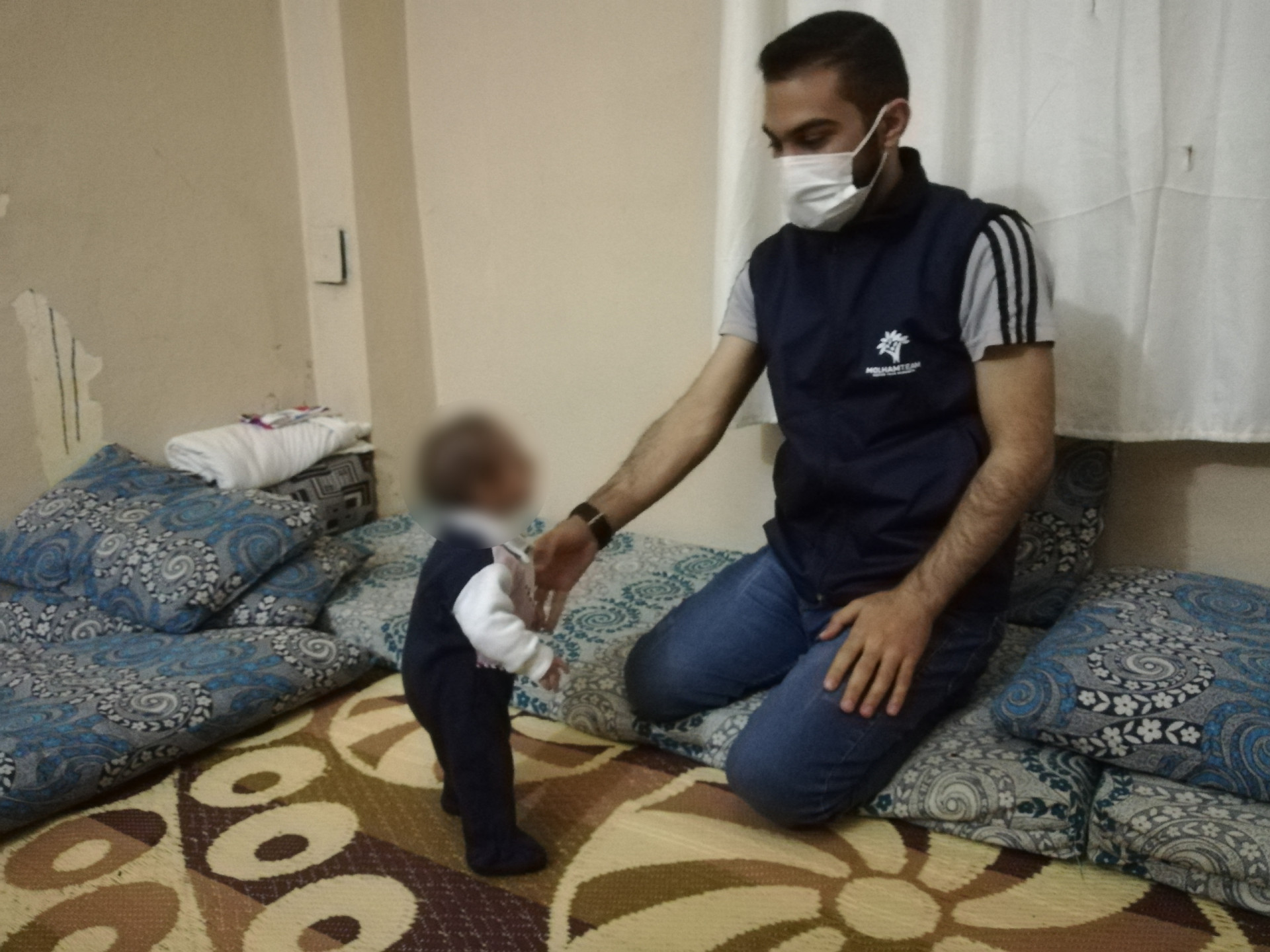 A two-year-old child needs urgent treatment.