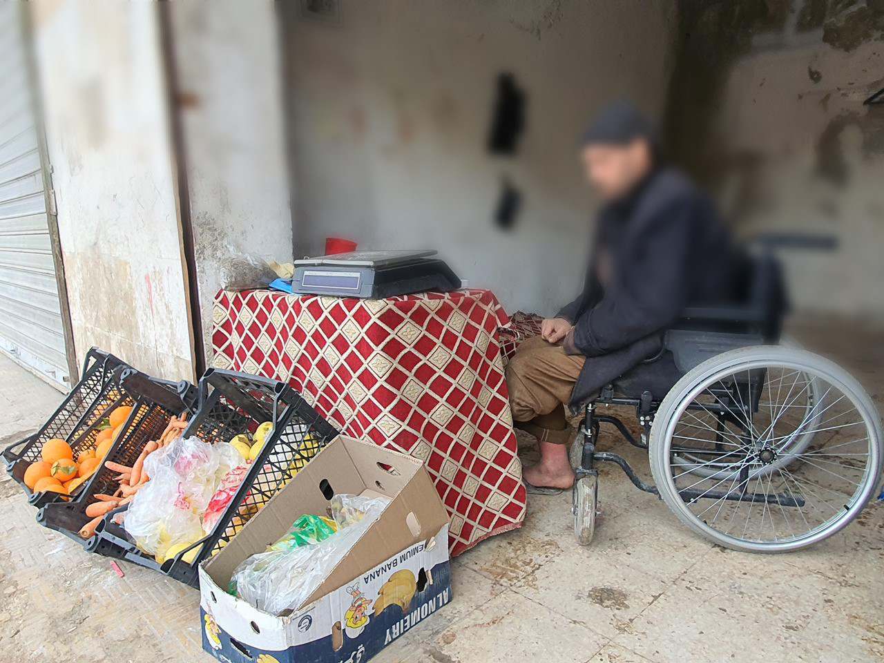 Mustafa had an accident and needed an electric wheelchair