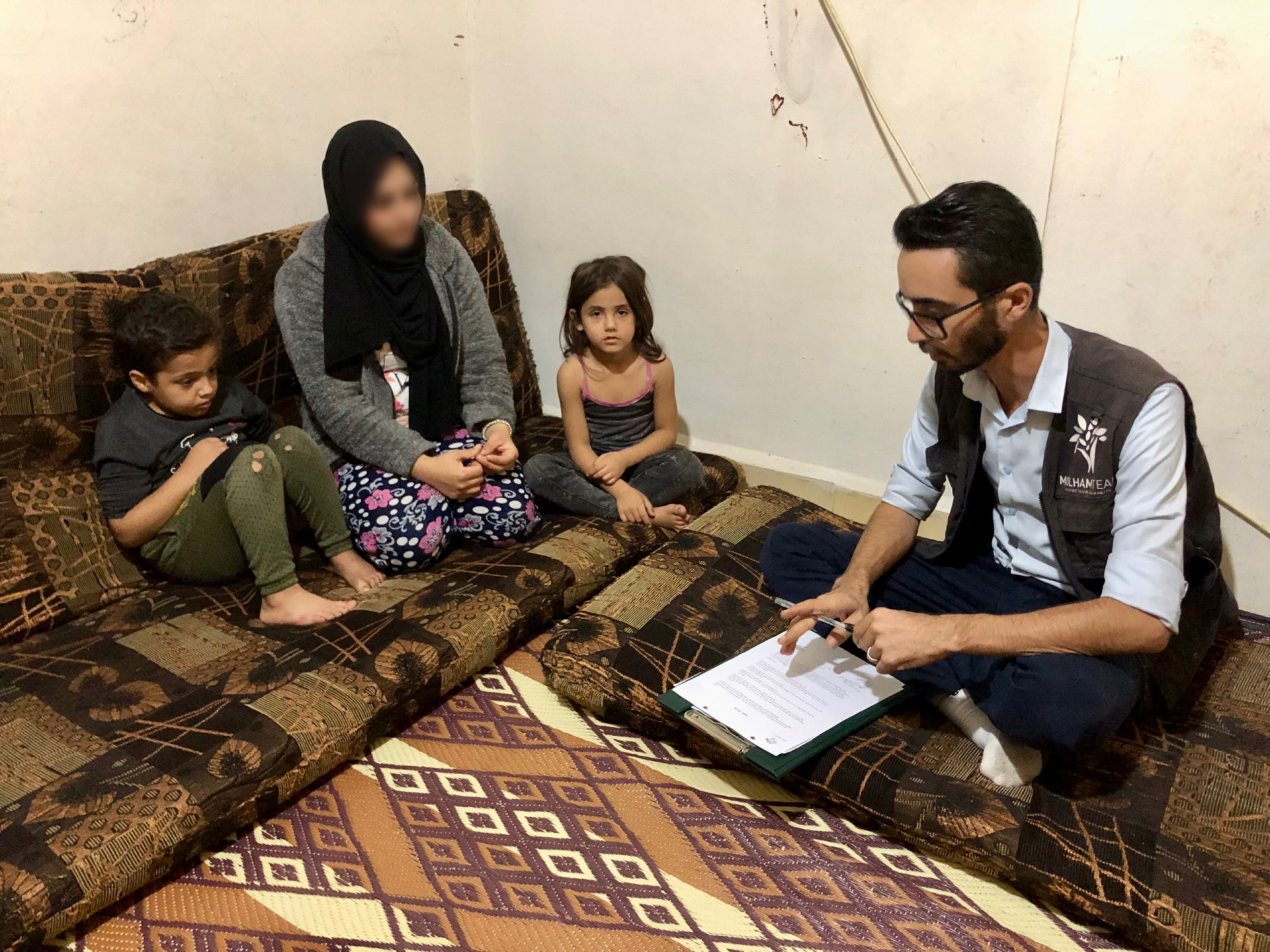 The disease intensifies on the little Qasim and tires him