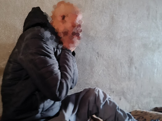 A sick father and children without shelter!