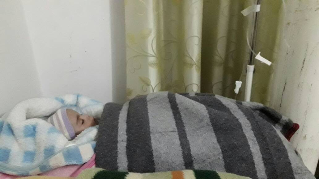 An infant in need for treatment expenses