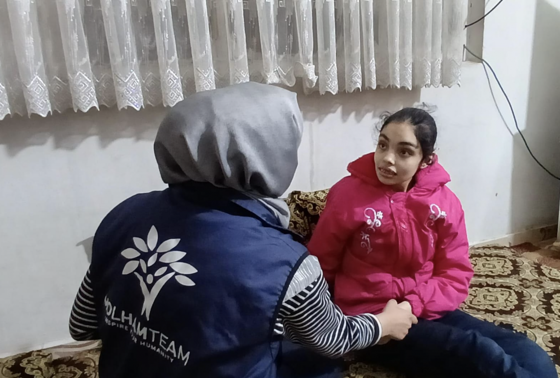 A child with cerebral atrophy is in need of help