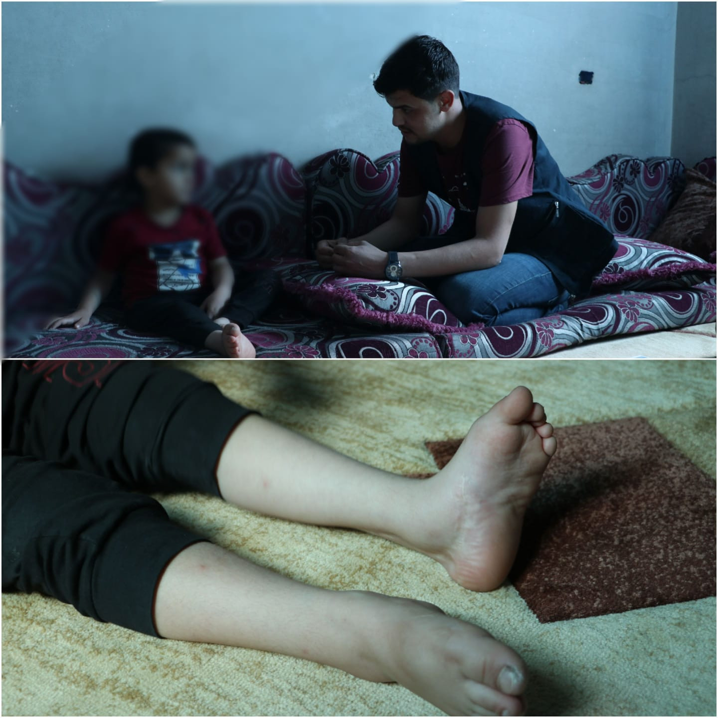 A child needs your help to be able to walk again on his feet.