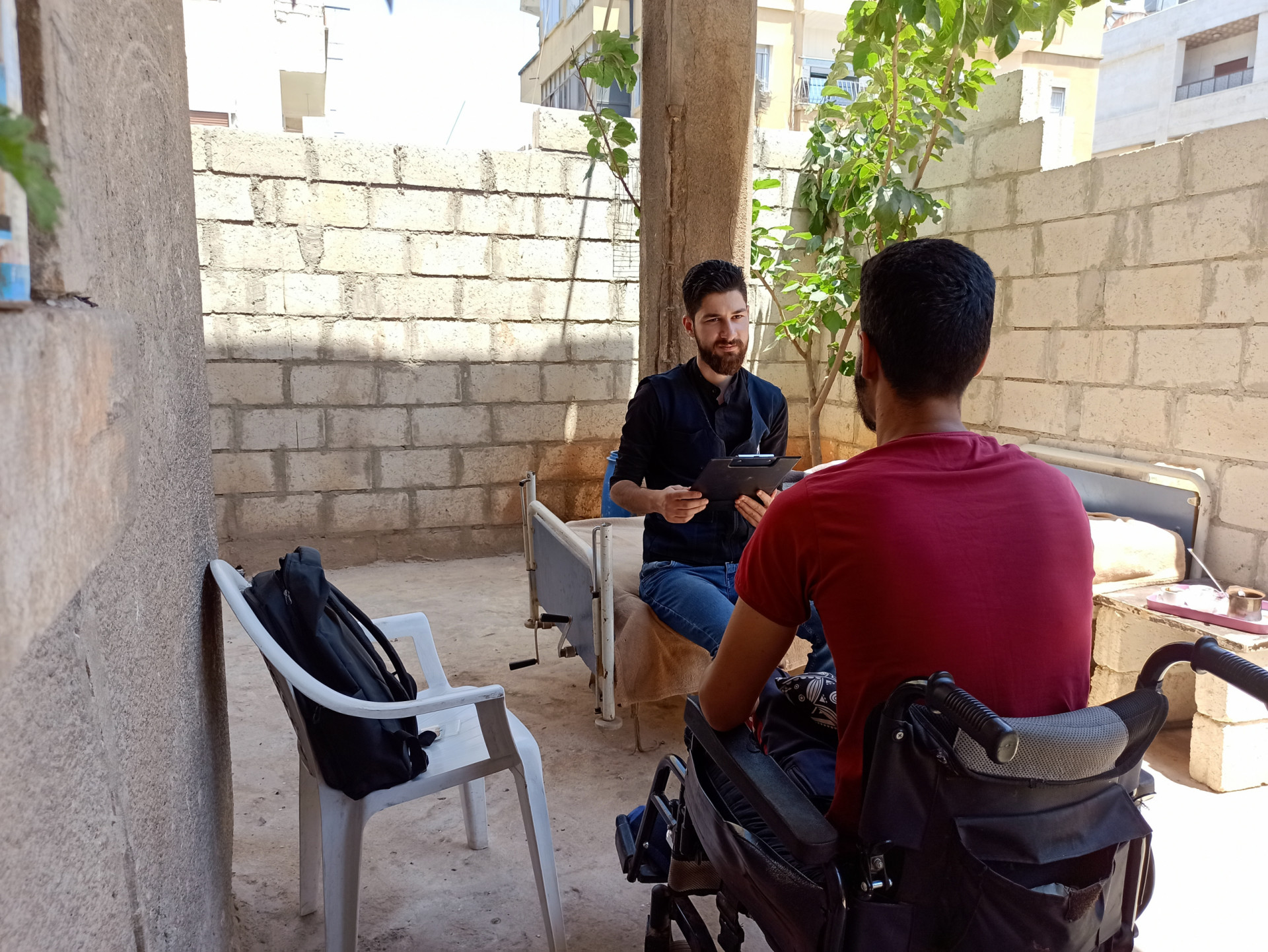 He had a gunshot left him paralyzed and unable to work