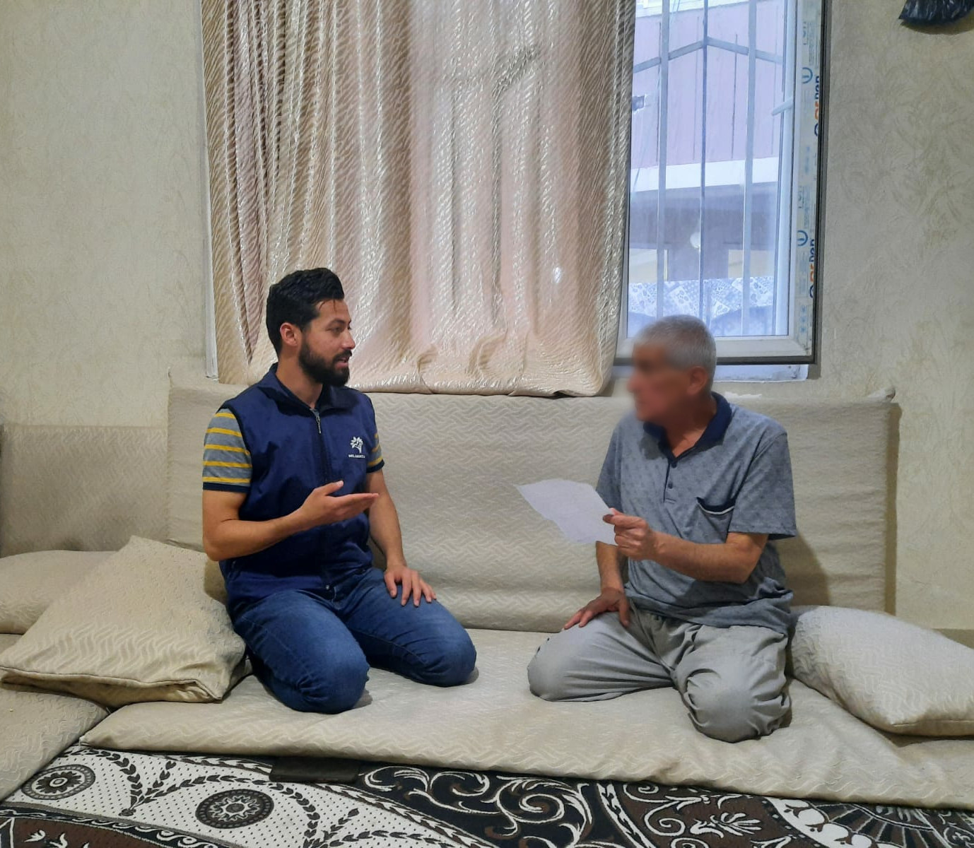 Two elderlies, Luay and his wife, need your support