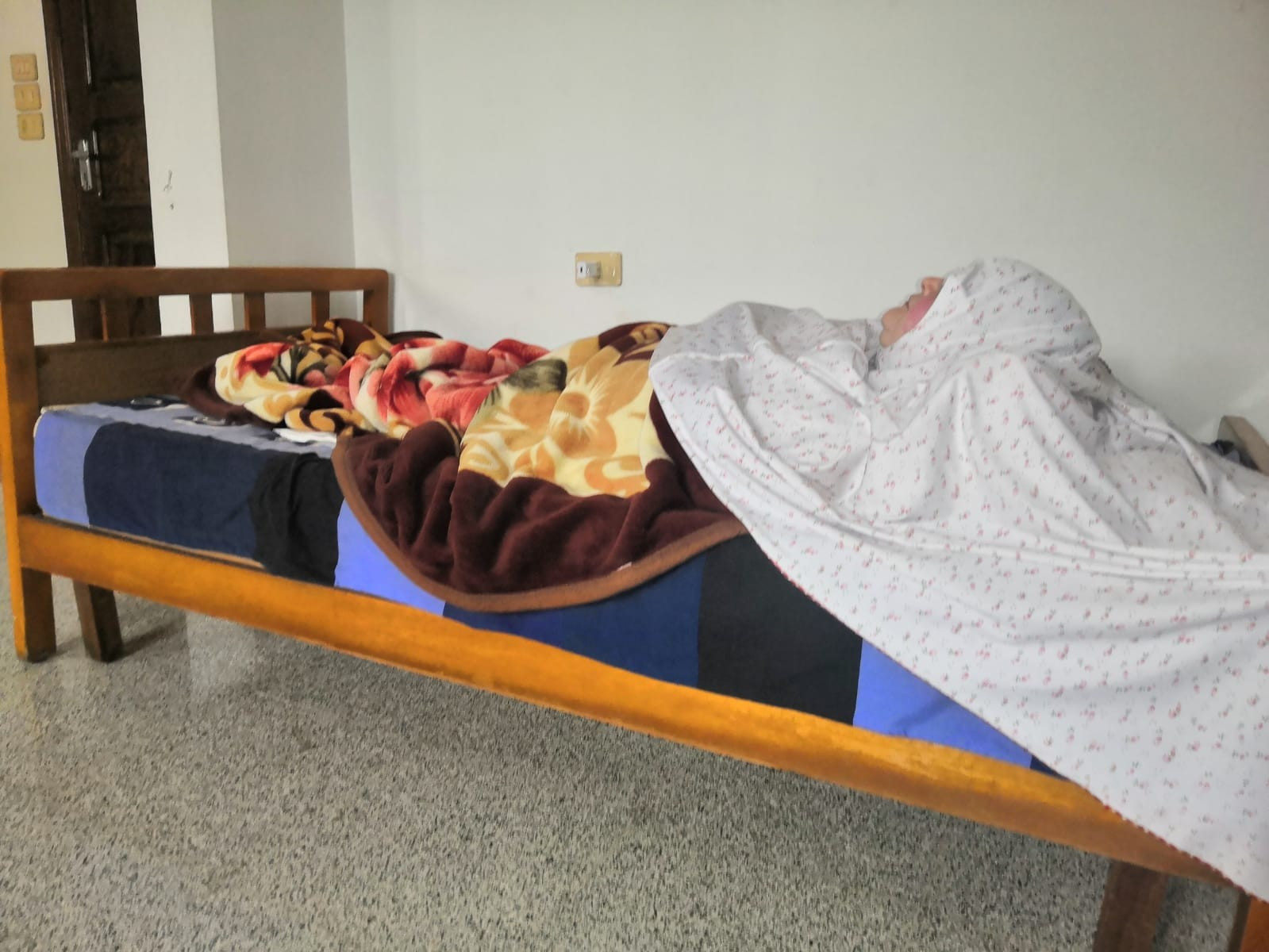 Her husband left her because of her disability.