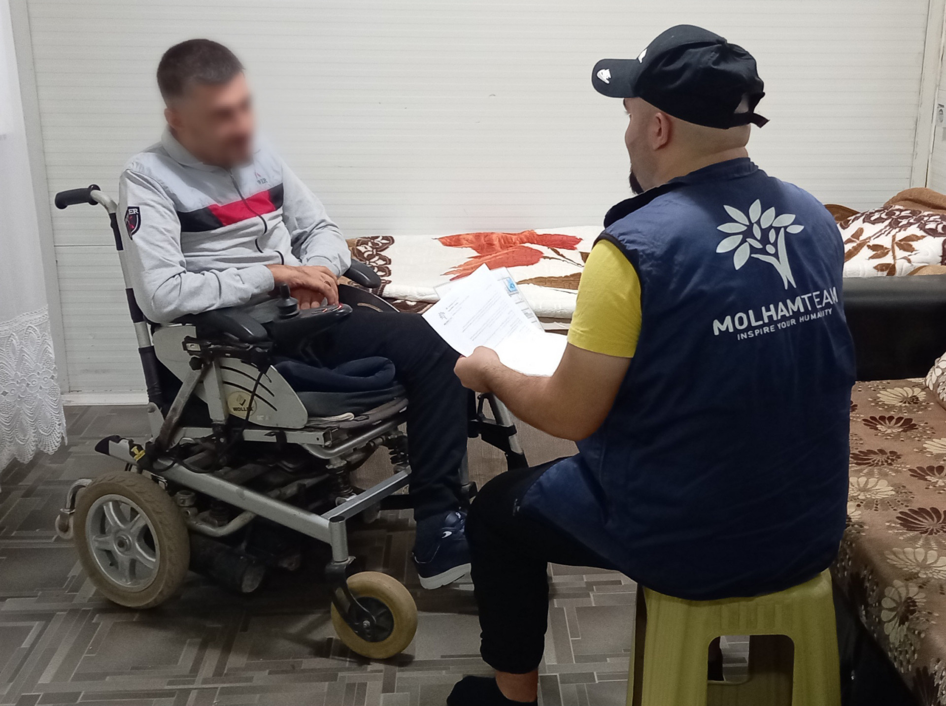 Mahmoud suffers from quadriplegia, and needs your help in securing his medical supplies