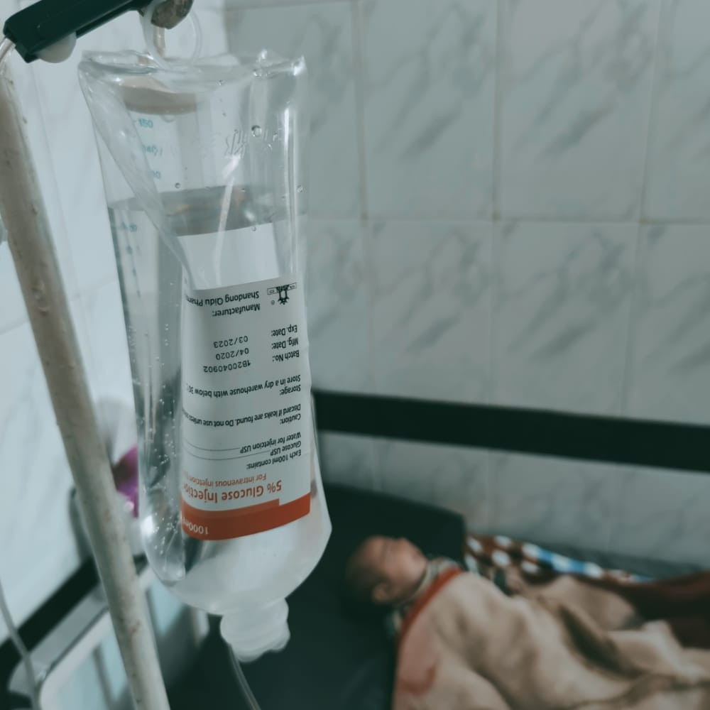 A newborn with asphyxia and needs medications