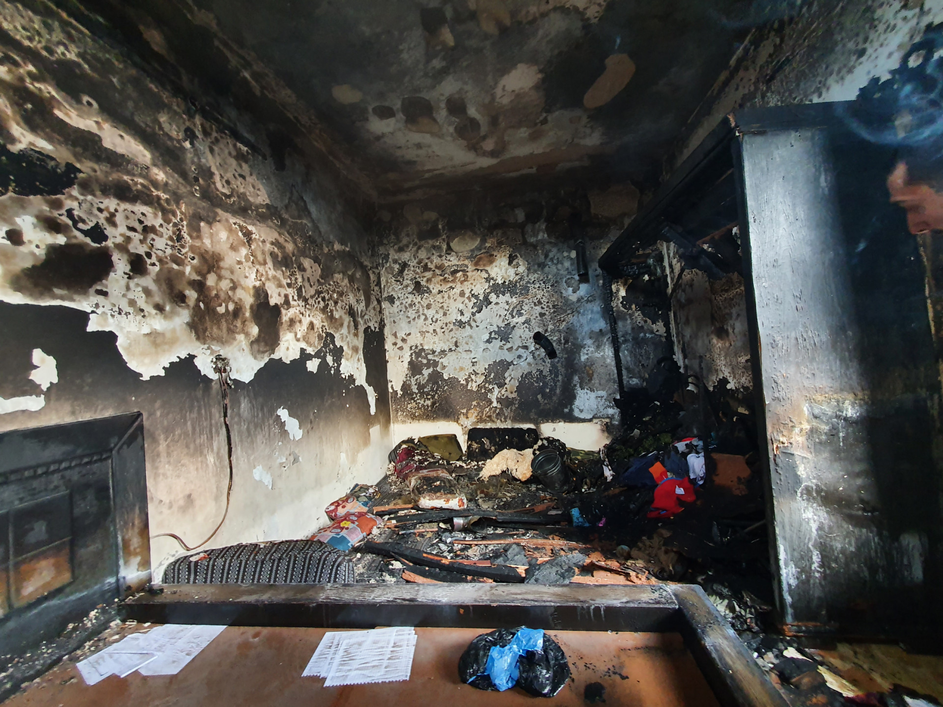 Their house got ruined due to fire