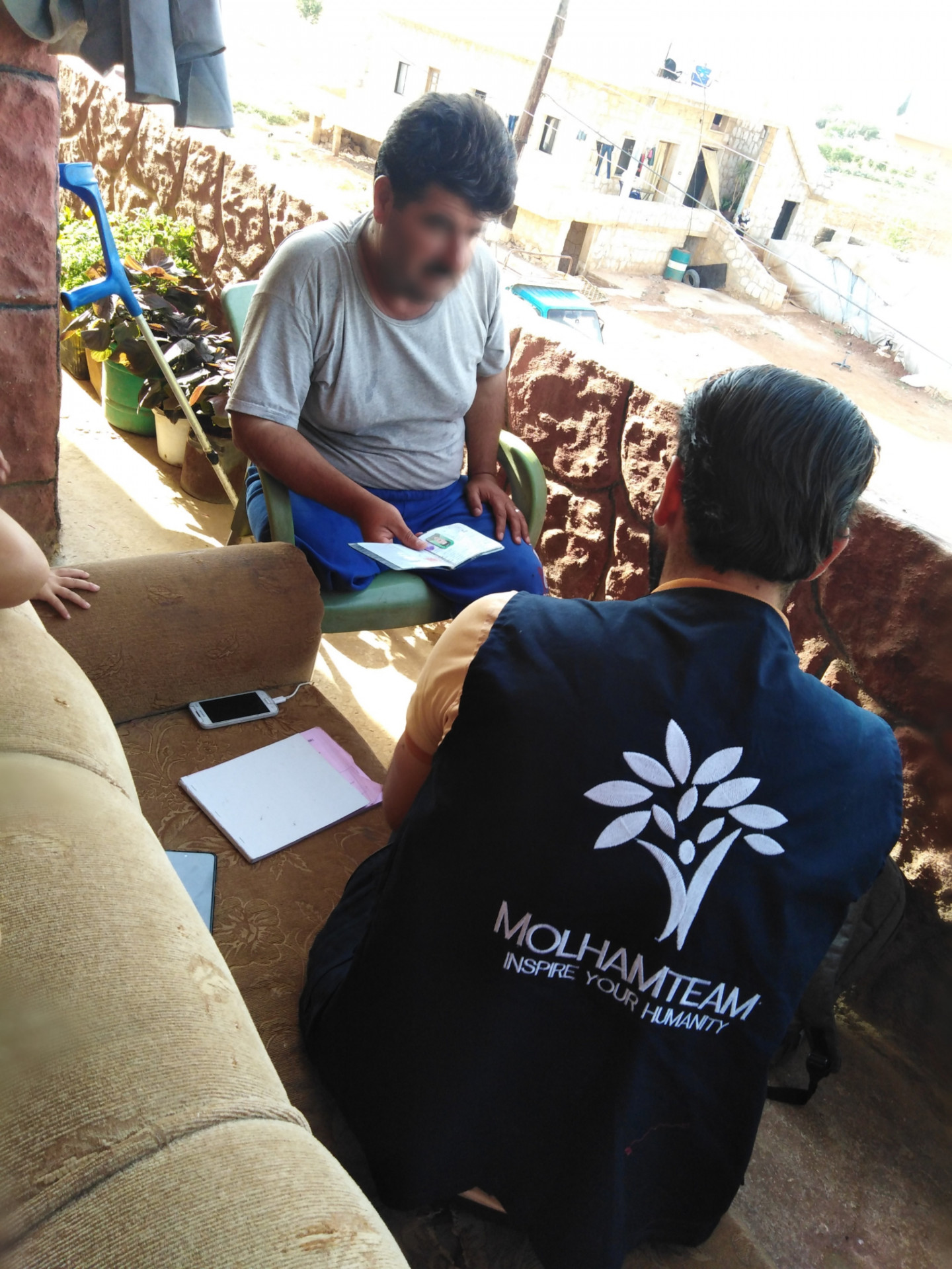 A war injury caused Mr. Ali to lose the ability to work and provide for his children's needs