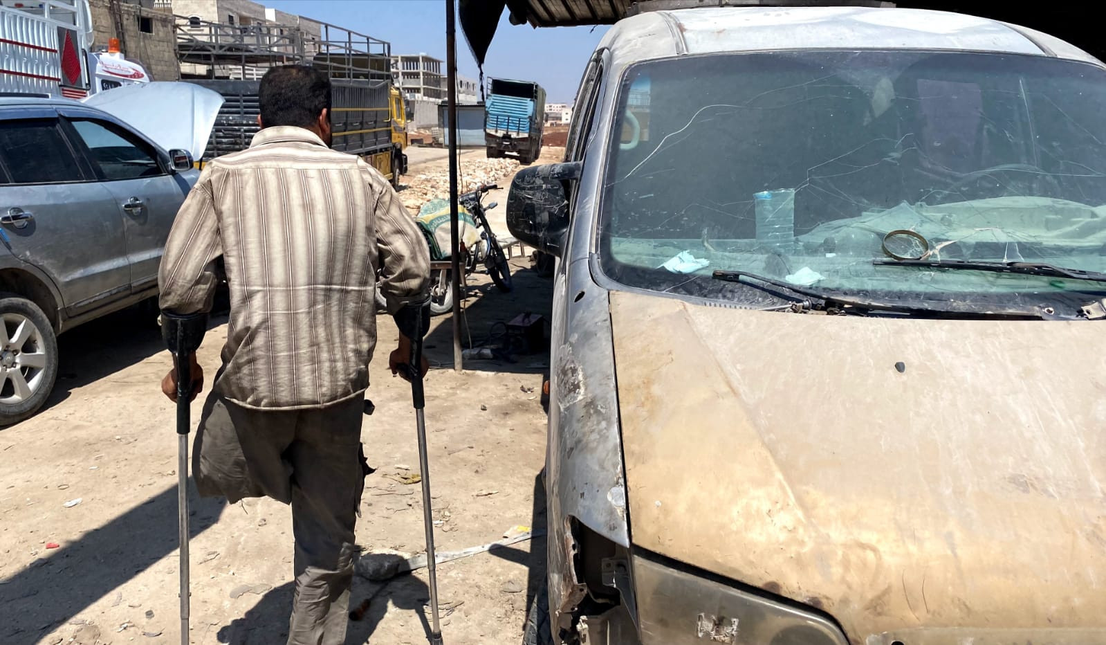 They are suffering from harsh living conditions after being displaced due to bombing
