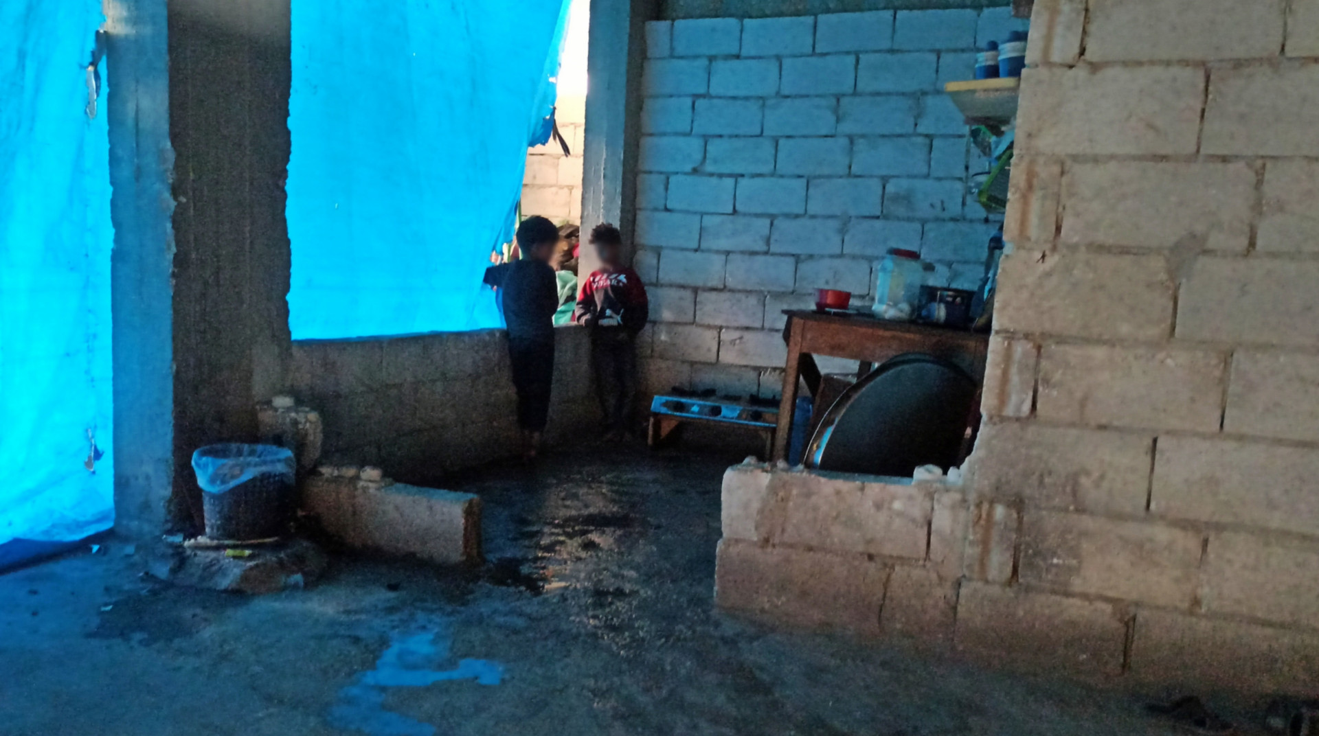 A burdened mother suffer in taking care of eight children