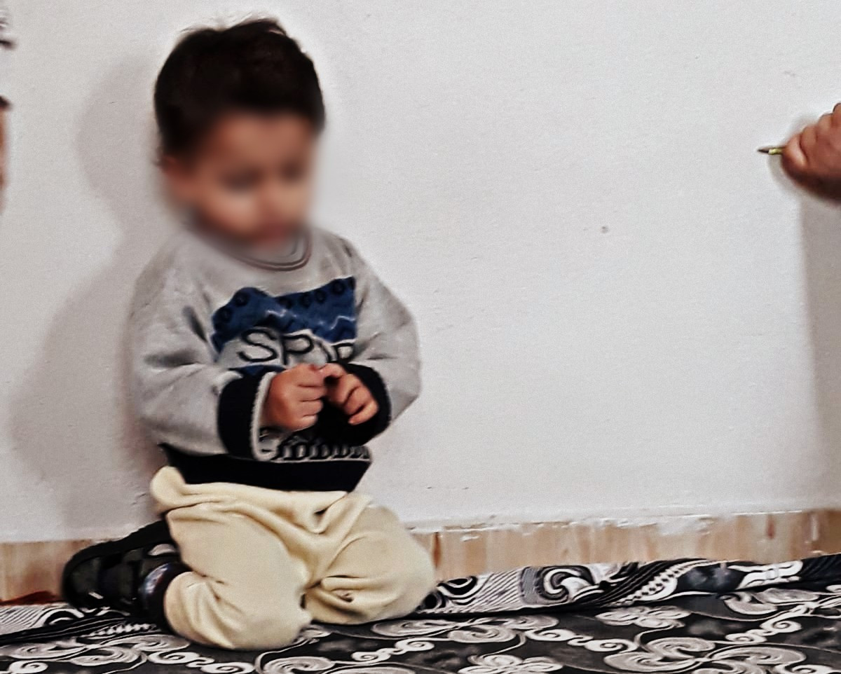 A deaf and mute child