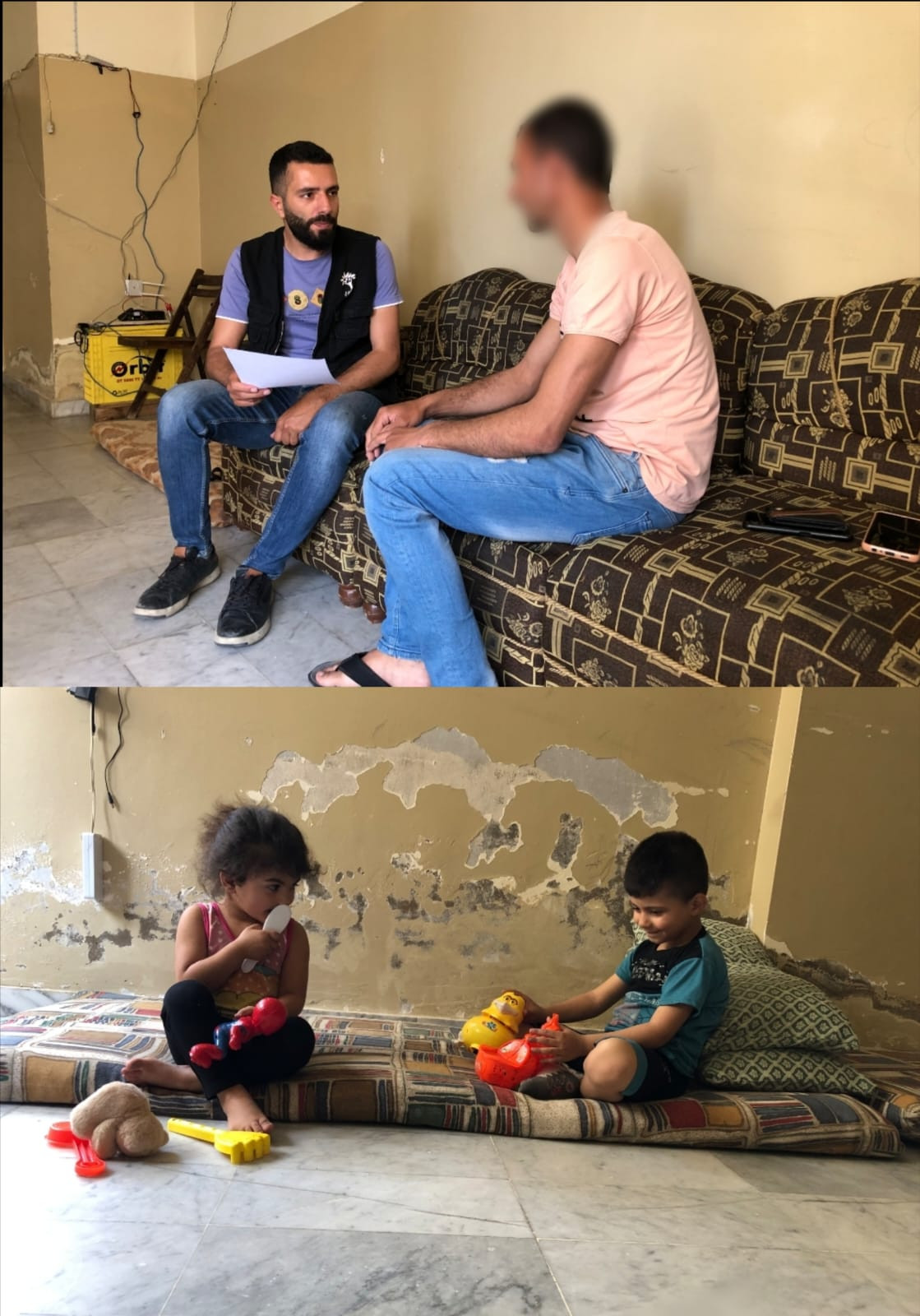 Two little angels and their parents live in shabby conditions and need your help.