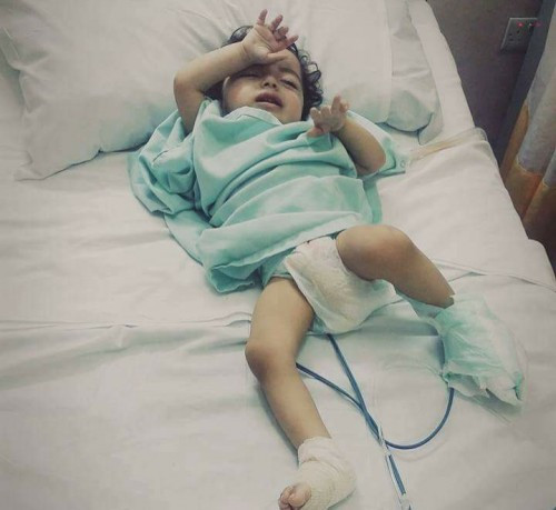 A kid in need for hospital cost
