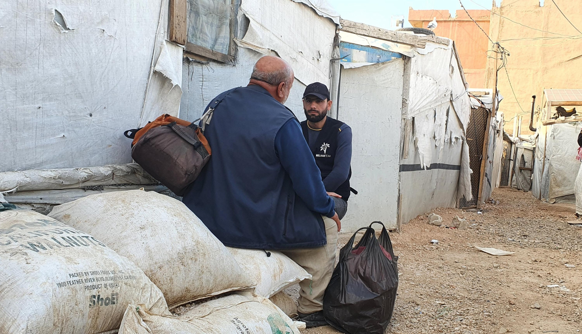 Muhammed, a heart patient,lives with his family in a tent that lacks the most basic necessities of life