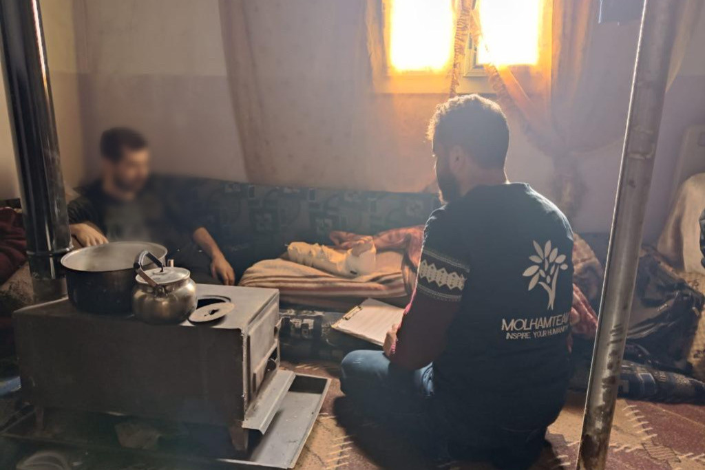 A gunshot has changed Moustafa's life.