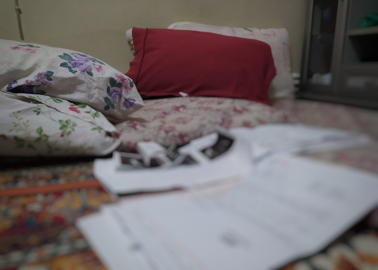 A young woman is with severe pains