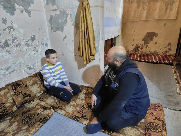 Orphans with their grandmother suffer from poverty and hunger.