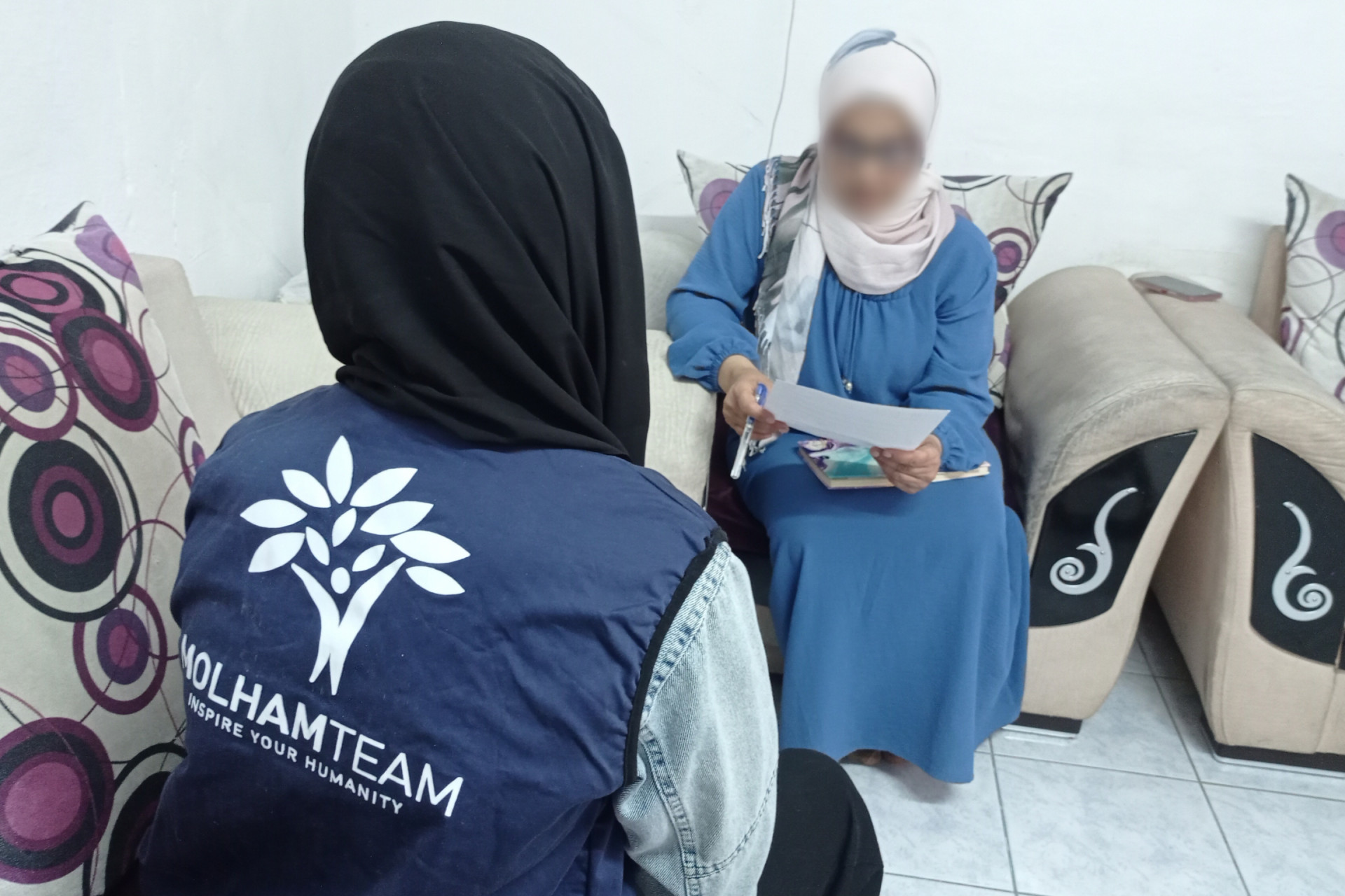 Sahar bears the responsibility of caring for her ailing parents and orphaned children.