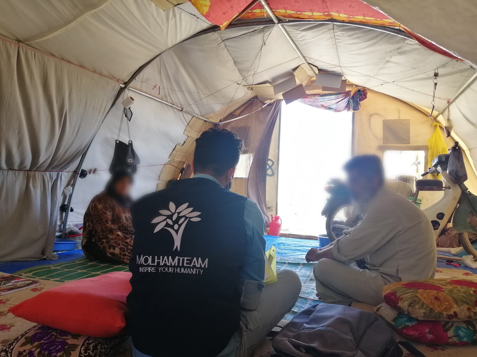A family is at risk of being fired out the camp