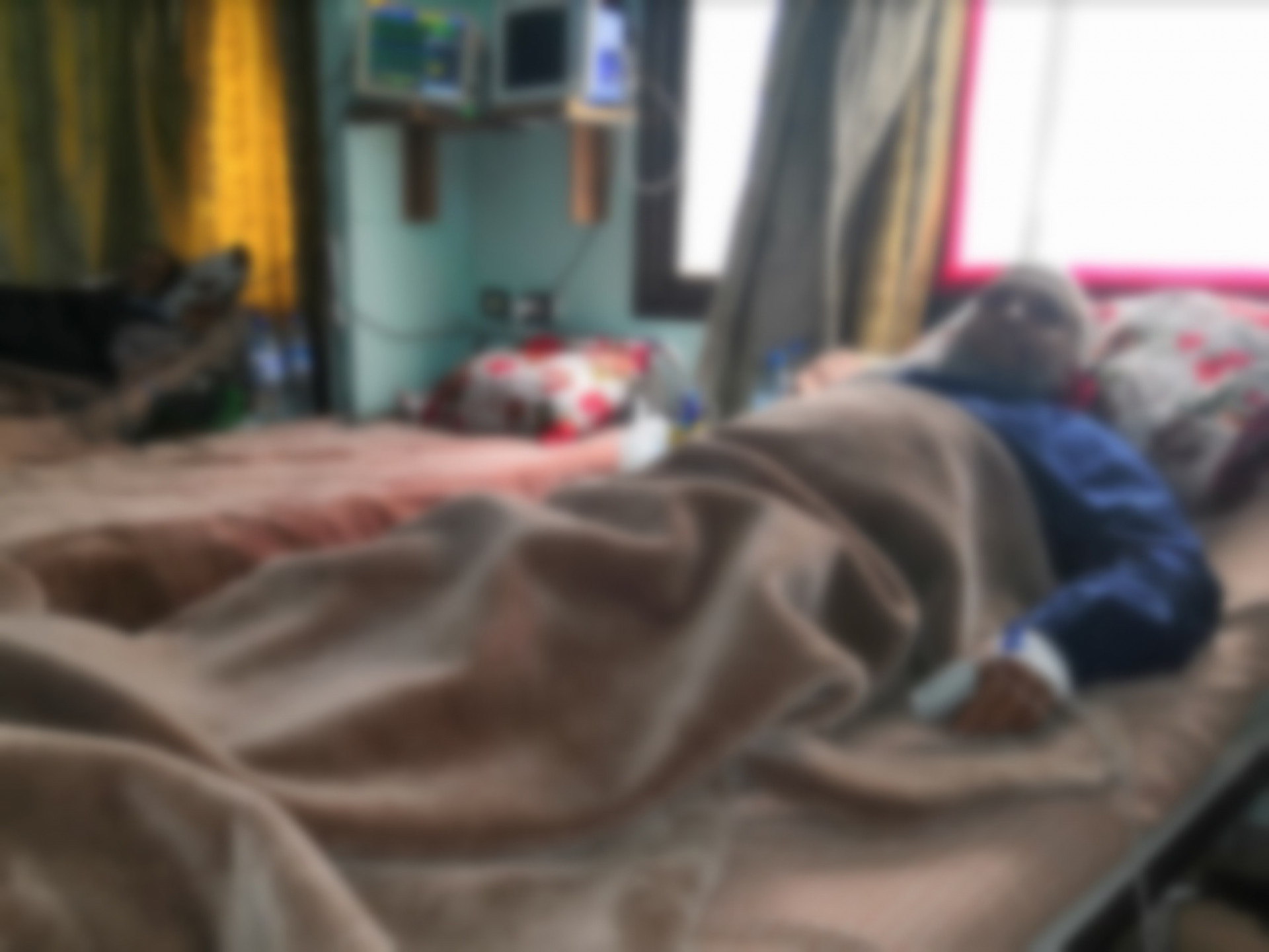 A man with cardiac attack