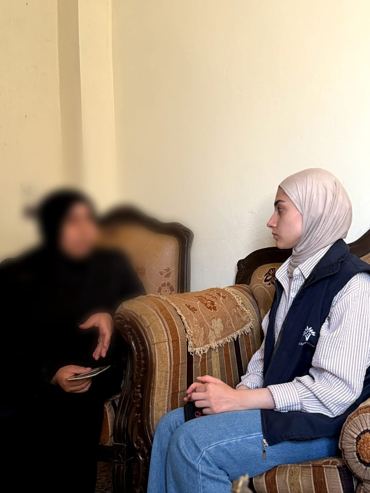 After the death of her husband, she became the caregiver.