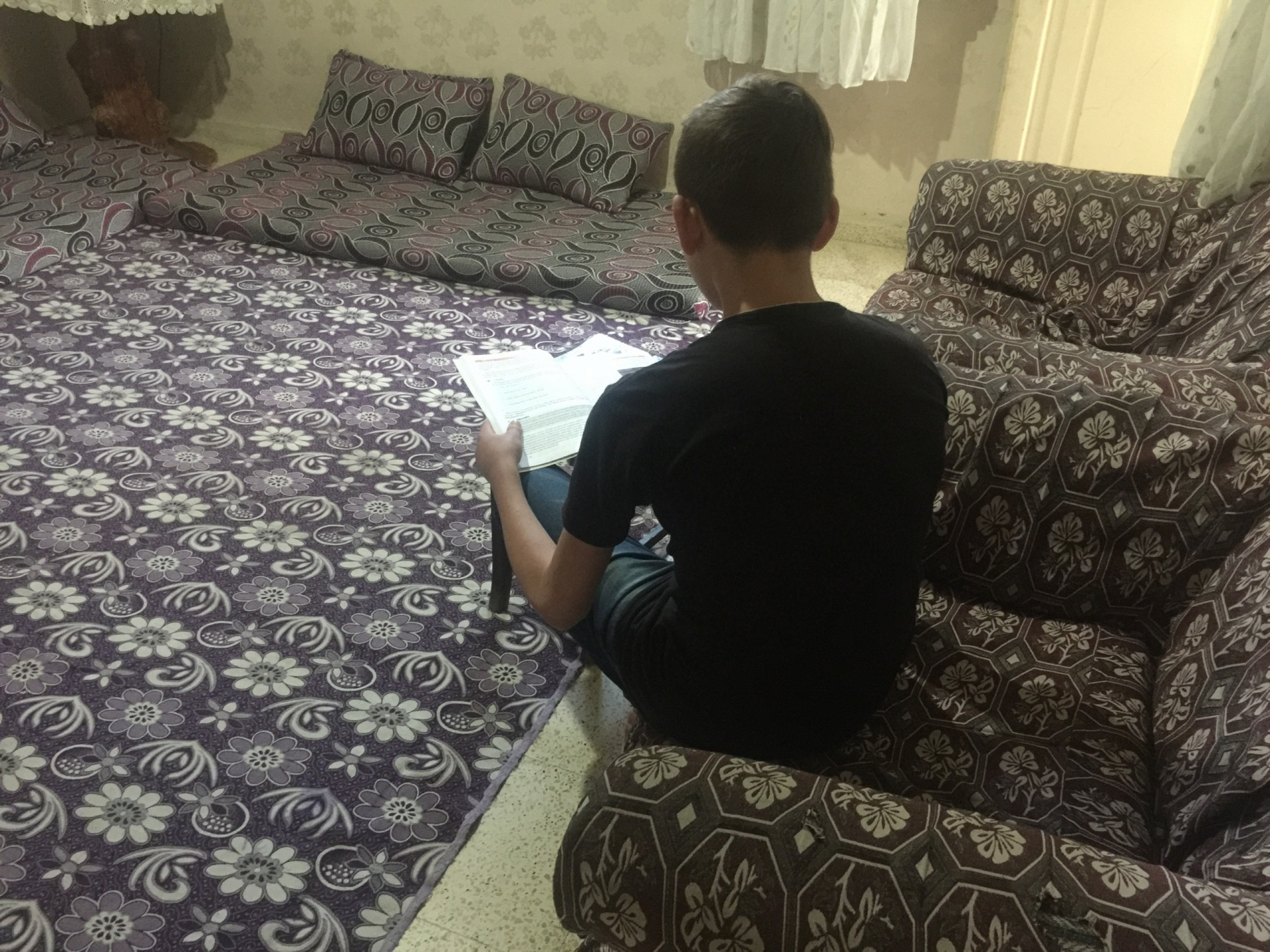 A child with muscular atrophy