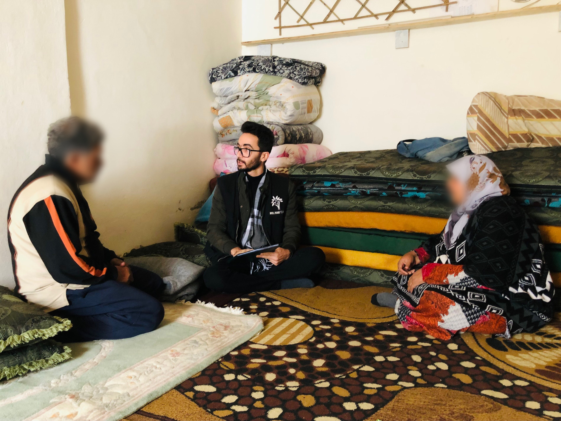 Khaled and his orphaned grandchildren are trapped in difficult circumstances