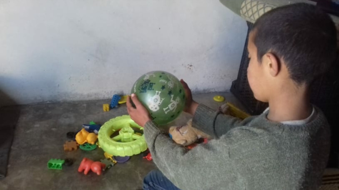 Omar, ein Halbwaisenkind aus dem Umland von Aleppo