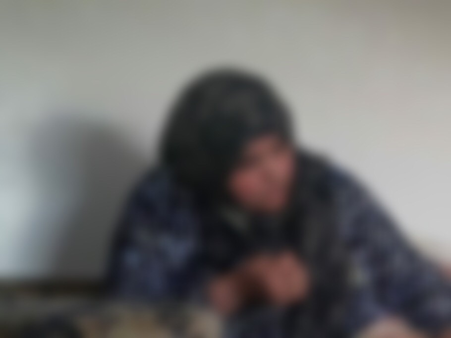 Woman suffering from stomach ulceration