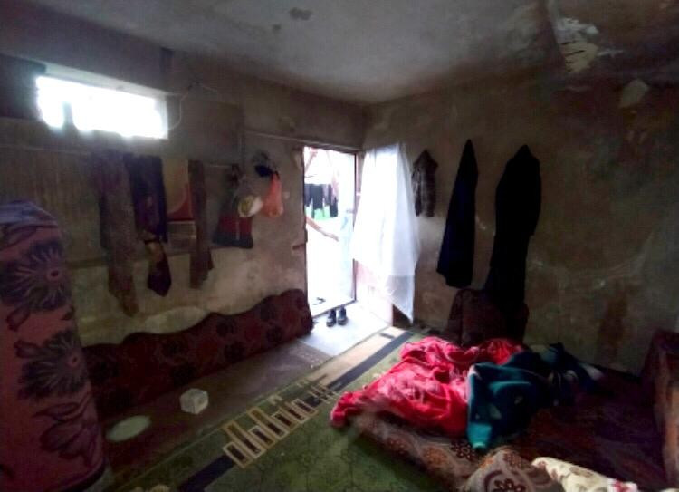 A displaced family lives in a chicken farm!