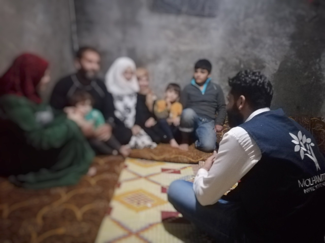 A family of 8 suffers from poverty