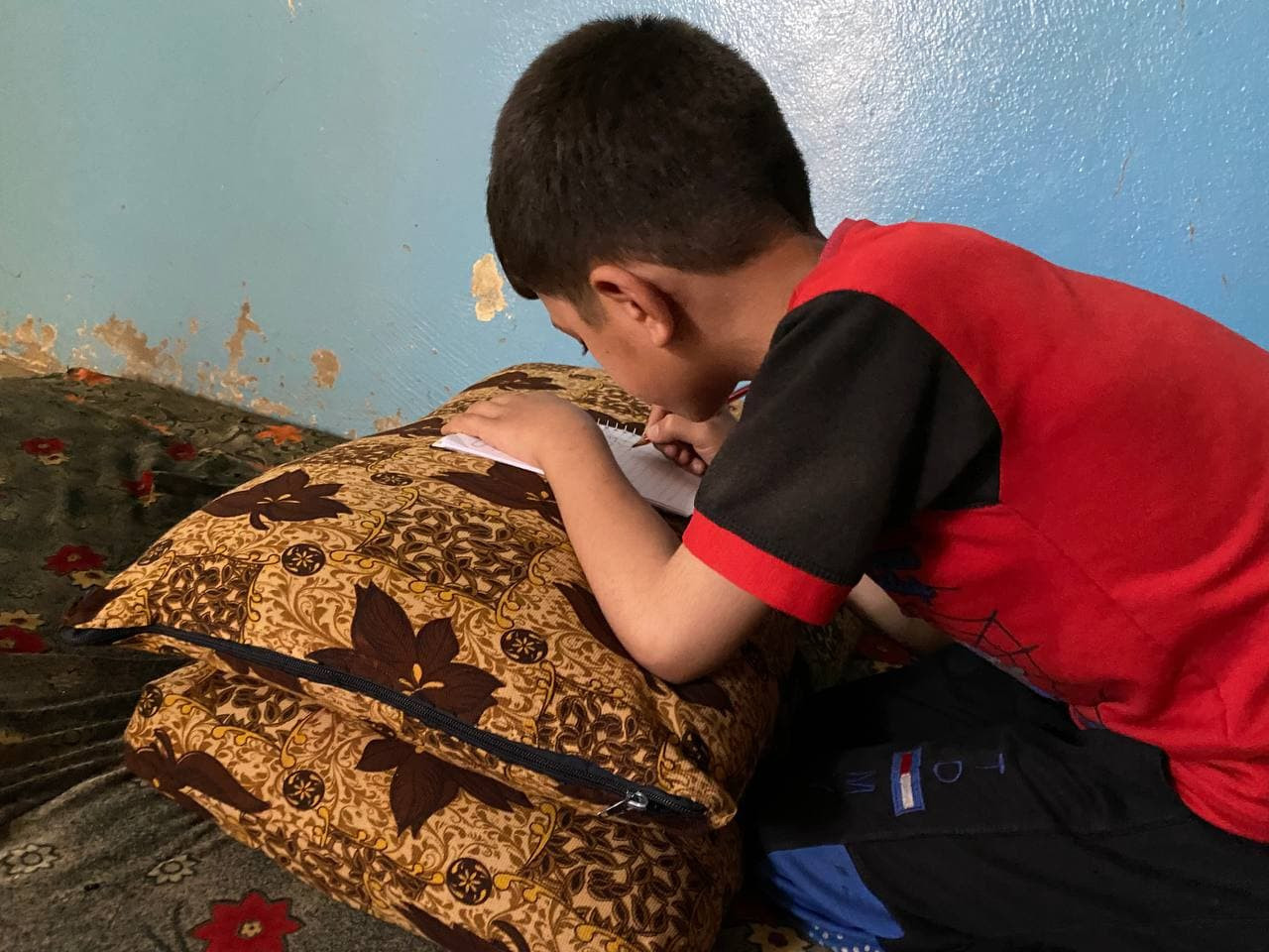Ousama suffers from central corneal ulcer