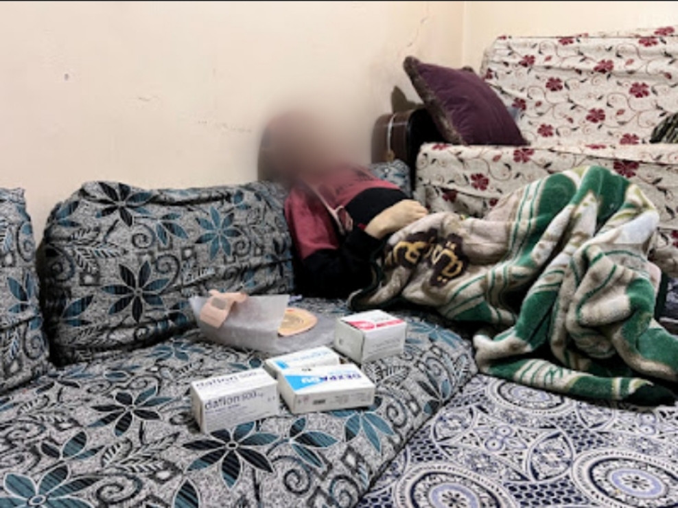حاجتها لأكياس كولوستومي اصبحت حاجة ضرورية