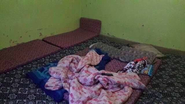 Elderly ill refugee