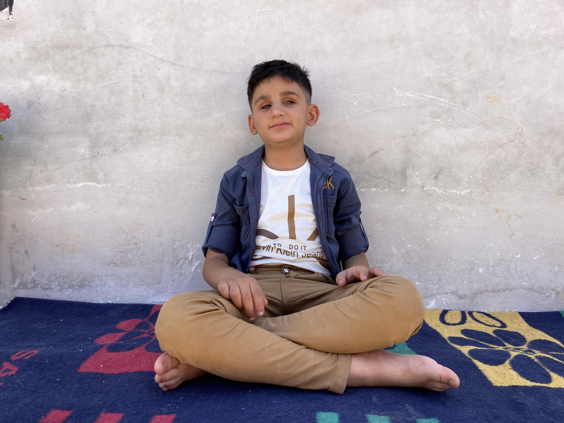 Yazan was born blind and may lose his hearing.