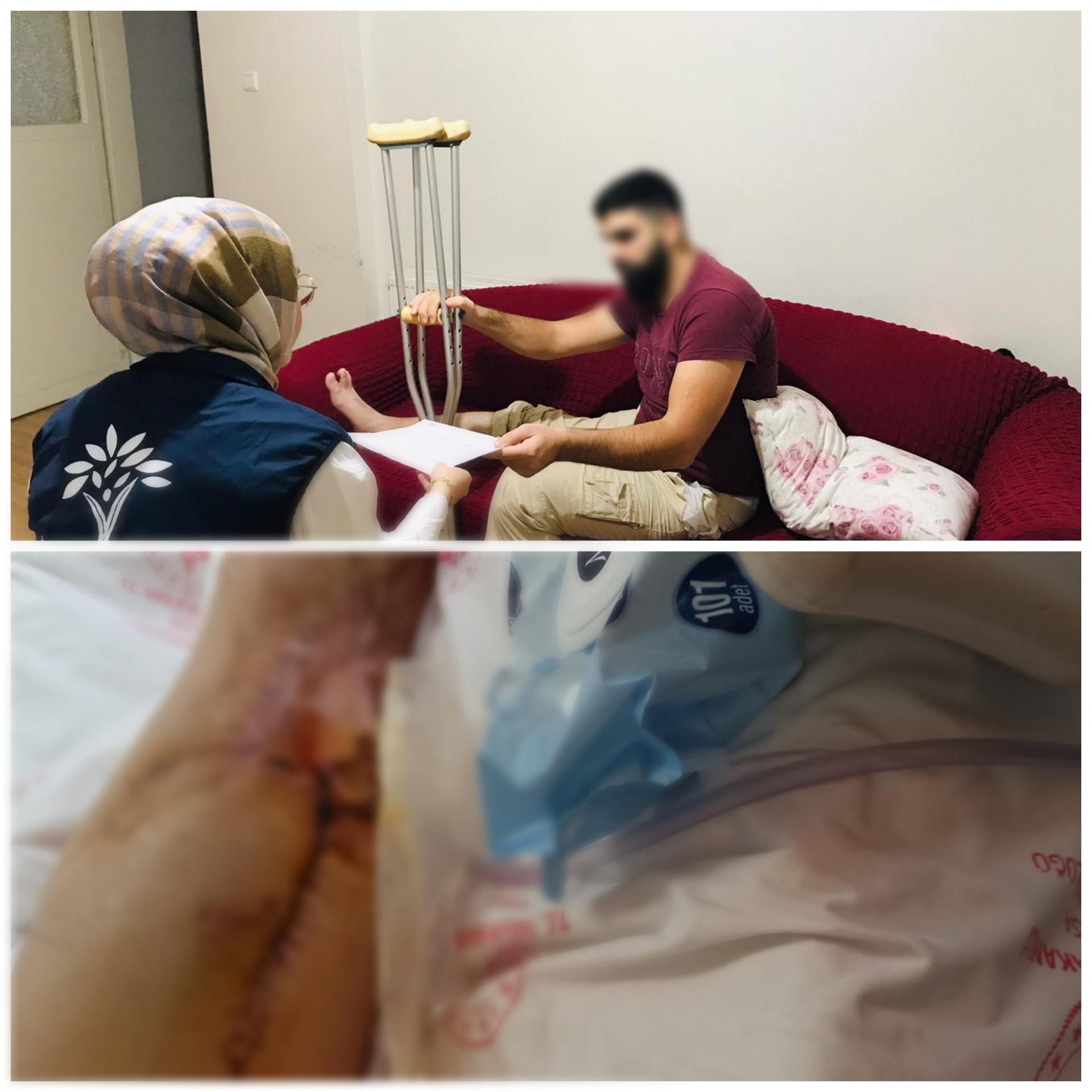 Due to an injury, Ibrahim became unable to secure his family’s needs.