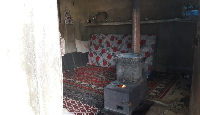 A displaced family of 9 members