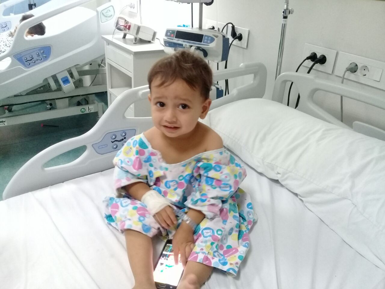 Infant with one weak kidney
