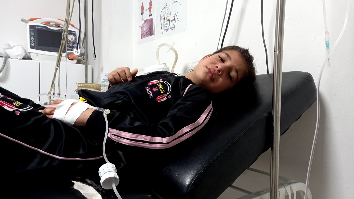 A child with severe malnutrition