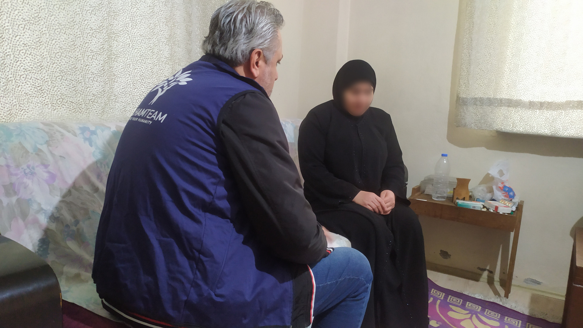 Her husband's illness left the family facing difficult circumstances.